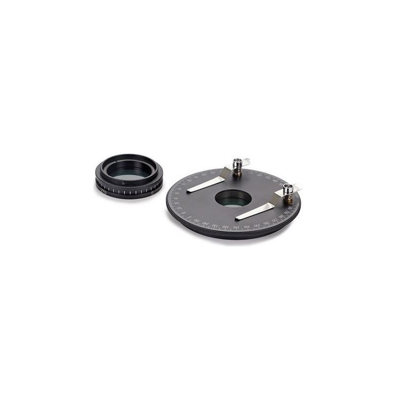 Kit de polarisation pour microscope Euromex, plateau rotatif, filtre de polarisation intégré, analyseur à visser, SB.9520 (Stere