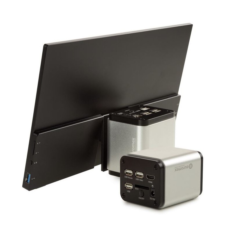 Euromex相机VC.3039-HDS，彩色，1/2.8"，1.45 µm，60/30 fps，8 MP，HDMI/USB，13英寸高清屏幕（79875）