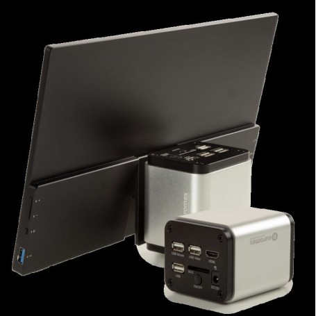 Euromex कैमरा VC.3043 HDS, UHD, 8.3 MP, 1/1.8 इंच, 4K रंग सेंसर, 13 इंच टच स्क्रीन, 30fps HDMI, 20fps USB (82103)