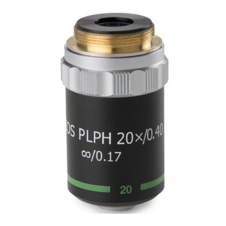 Euromex 20X/0.40, plan, contrast de fază, obiectiv de microscop infinit, BB.7720 (BioBlue.lab) (56756)