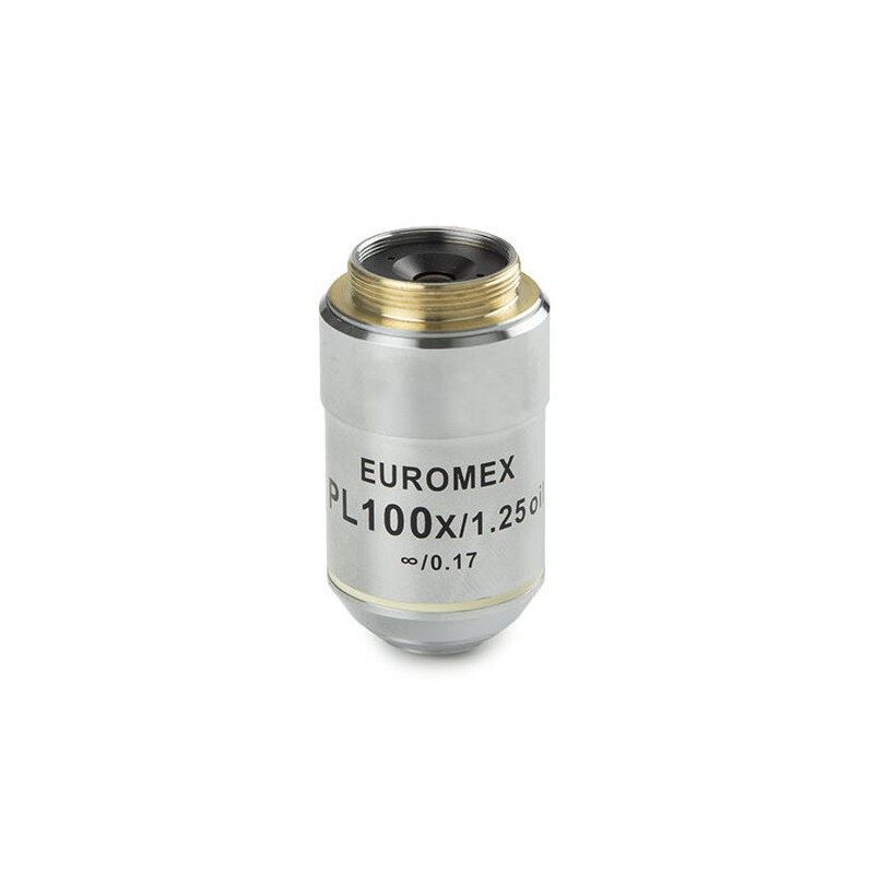 عدسی Euromex مدل AE.3114، S100x/1.25، w.d. 0,18 میلی‌متر، PL IOS بی‌نهایت، پلان (Oxion) (53868)