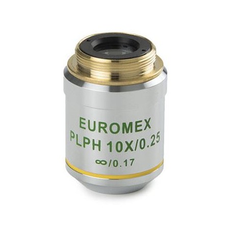 Objectif Euromex AE.3126, 10x/0,25, w.d. 12,1 mm, PLPH IOS infinity, plan, phase (Oxion) (53869)