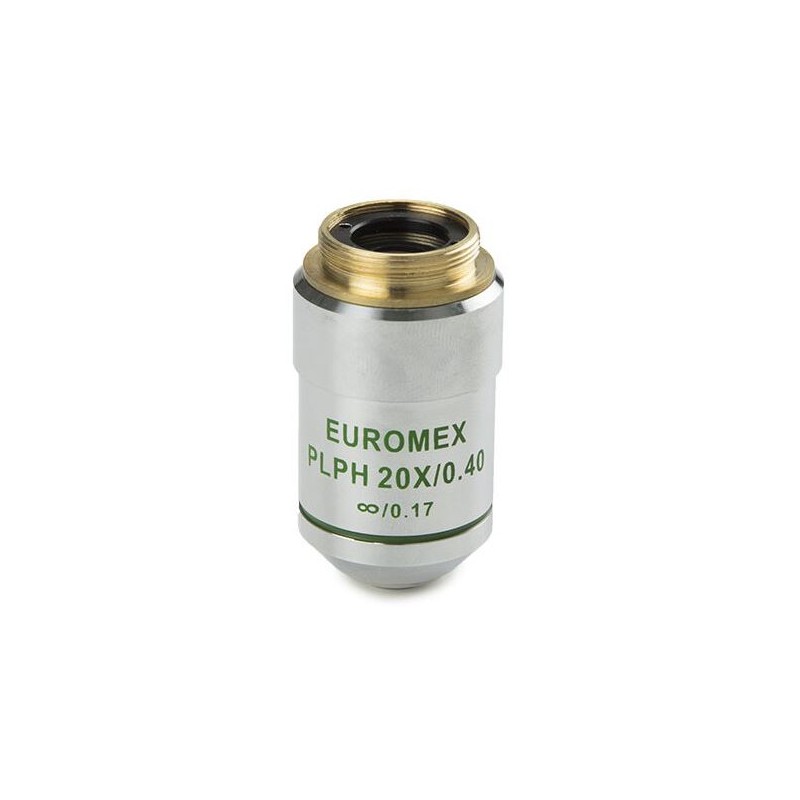 Euromex Αντικειμενικός φακός AE.3128, 20x/0.40, w.d. 1,5 mm, PLPH IOS άπειρο, επίπεδος, φάση (Oxion) (53870)