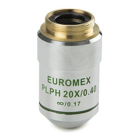 Euromex Objektiiv AE.3128, 20x/0.40, w.d. 1,5 mm, PLPH IOS infinity, plaan, faas (Oxion) (53870)