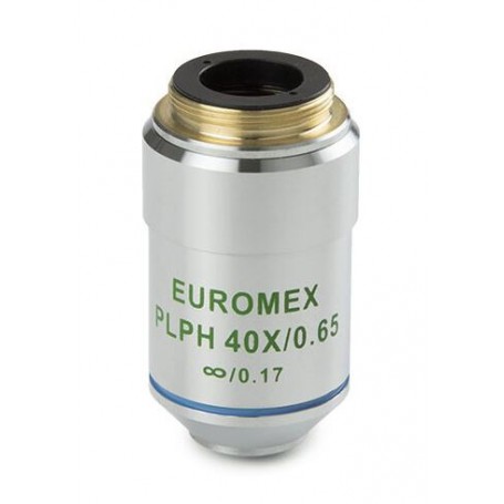 Euromex Objektiv AE.3130, S40x/0.65, w.d. 0,36 mm, PLPH IOS oändlighet, plan, fas (Oxion) (53871)