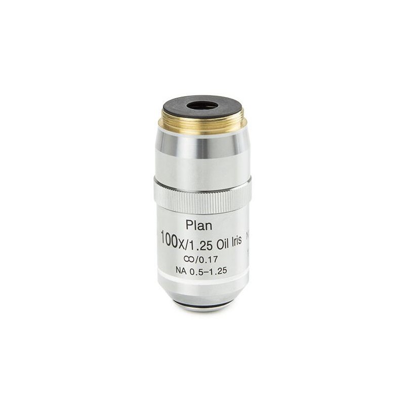 Euromex Objective DX.7200-I, 100x/1,25, wd 0,2 mm, plan infinit, diafragmă iris, ulei, S (DelphiX) (53531)