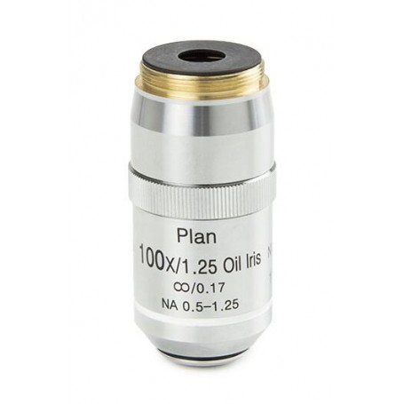 Euromex Obiektyw DX.7200-I, 100x/1,25, wd 0,2 mm, plan infinity, przysłona irysowa, olej, S (DelphiX) (53531)