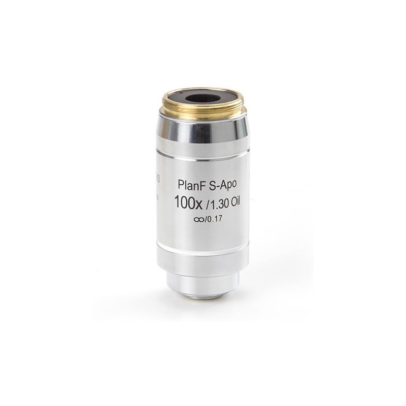 Euromex Objective DX.7300, 100x/1.3 PLFi APO, bán apochromat kế hoạch, vô cực, Fluarex, dầu, S, w.d. 0,15 mm (Delphi-X) (53767)