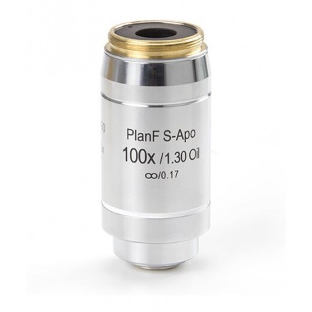 Euromex Objective DX.7300, 100x/1.3 PLFi APO, plan semi-apo, infinity, Fluarex, oil, S, w.d. 0,15 mm (Delphi-X) (53767)