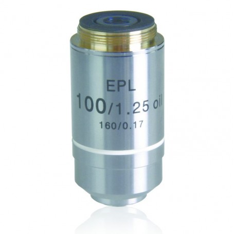 Euromex Objektiv IS.7100, 100x/1.25 Ölimmersion, WD 0,13 mm, EPL, E-Plan, S (iScope) (53355)