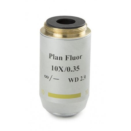 هدف Euromex 86.552، 10x/0,30، w.d. 15 مم، PL-FL IOS، خطة، fluarex (Oxion) (53874)