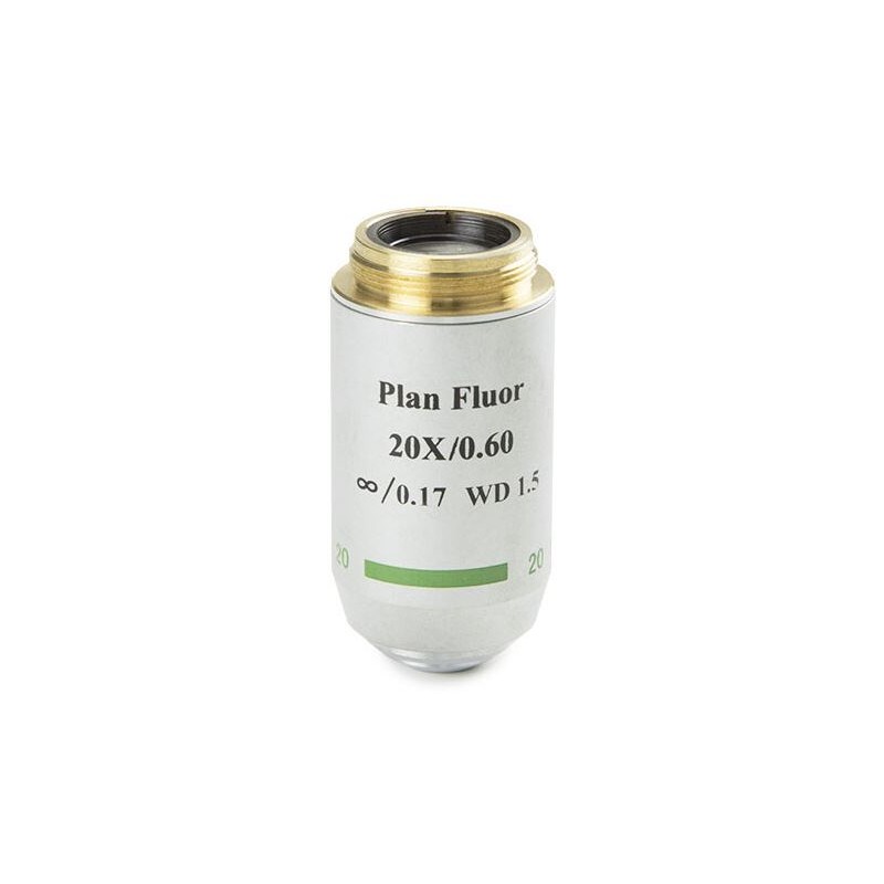 Euromex Objective 86.554, 20x/0,60, w.d. 2,1 mm, PL-FL IOS, 평면, fluarex (Oxion) (53875)