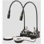 Euromex लाइटिंग स्टेशन LE.5212, 2 sw.h. सफेद, 395nm, रिंग लाइट, पारदर्शिता (62928)