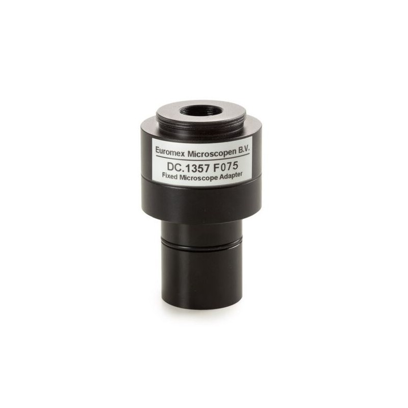 Euromex Camera adaptor DC.1357, 0.75x lens, C-Mount, f. Ø 23.2mm tube, short shaft (73983)