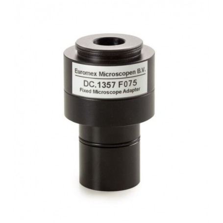 Euromex myndavélar millistykki DC.1357, 0,75x linsa, C-Mount, fyrir Ø 23.2mm rör, stuttur skaftur (73983)