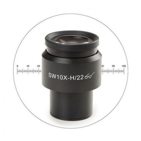 Euromex DX.6210-M 10X/22mm, mikroskopa mikrometra okulārs, Ø30 mm (Delphi-X) (56675)
