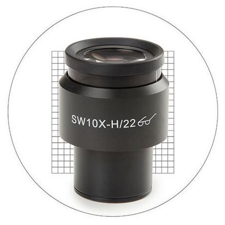Euromex 10X/22mm、20x20測定グリッド顕微鏡接眼レンズ、Ø30mm、DX.6210-SG（Delphi-X）（56676）