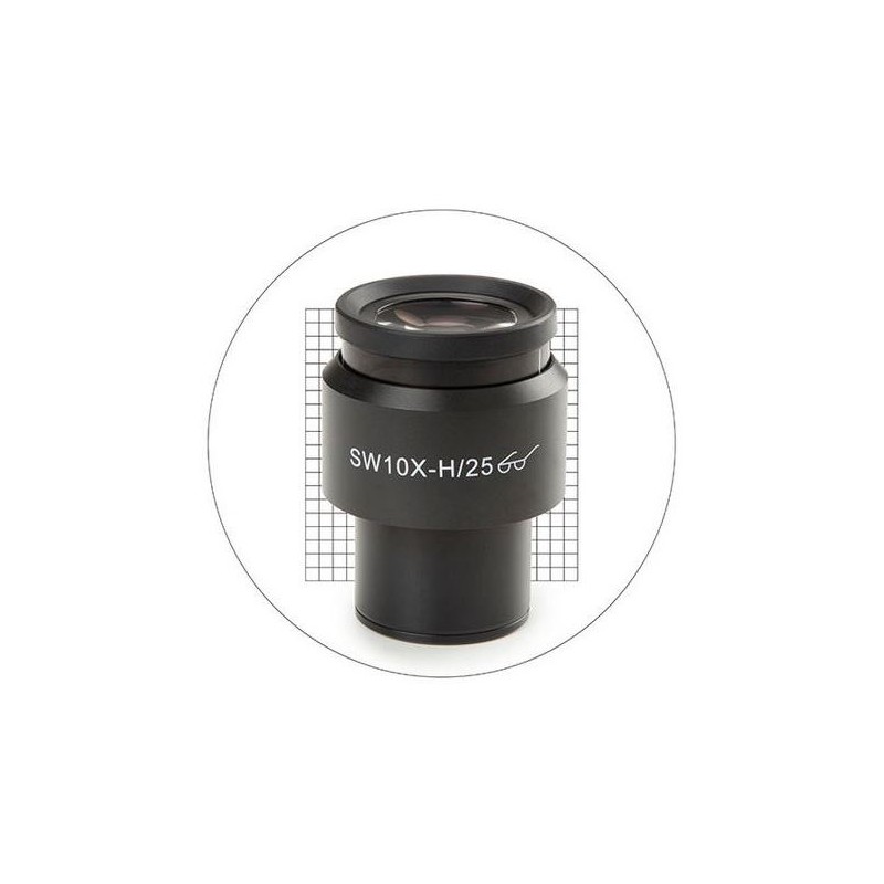 Euromex 10X/25mm SWF、20x20測定グリッド接眼レンズ、Ø30 mm、DX.6010-SG（Delphi-X）（56671）