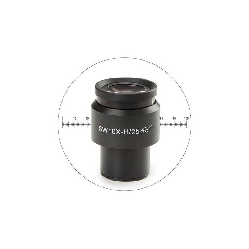 Euromex 10X/25mm SWF, mikrometersøgestykke, Ø30 mm, DX.6010-M (Delphi-X) (56671)