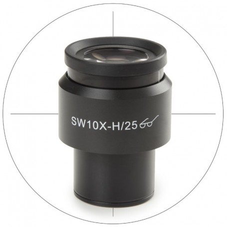 Oculare di misurazione Euromex DX.6010-C, SWF 10x / 25 mm, reticolo, Ø 30 mm (Delphi-X) (53524)