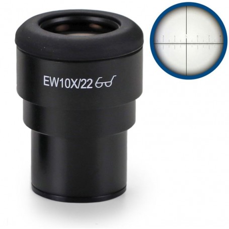 Euromex Merilni okular IS.6210-CM, WF 10x / 22,10/100 mikrom., križec, Ø 30 mm (iScope) (53345)