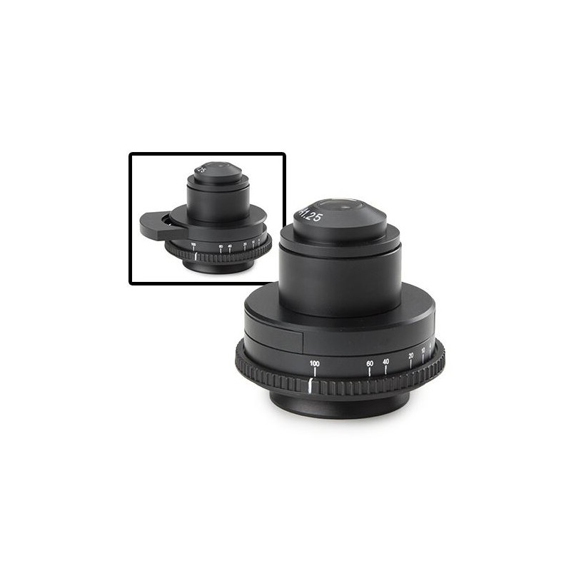 Euromex Standard Abbe condenser 1,25 NA with slot for darkfield adn phase contrast sliders (53396)