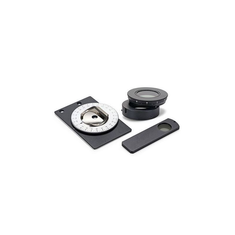 Kit polarisasi Euromex, unit putar kecil analyzer geser (100x65mm) untuk panggung, AE.5158-P (untuk EcoBlue, BioBlue) (56732)