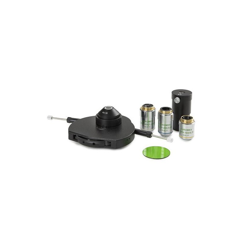 Euromex AE.3183, 10/40/100x, Fasecontrast set Schijf, 3, fase, ringen (Oxion) (53889)