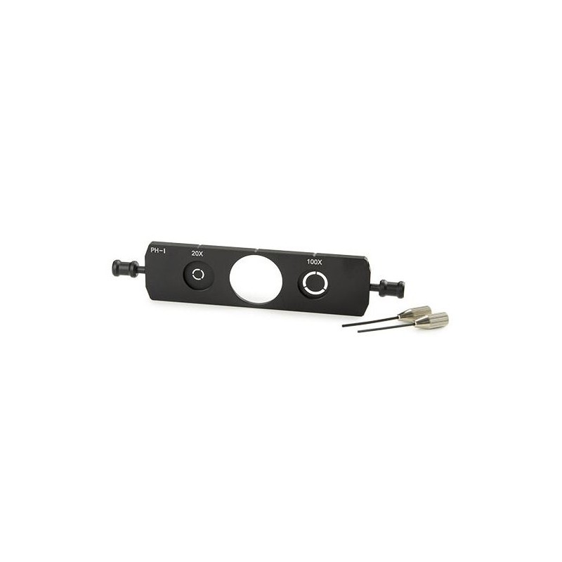 Euromex AE.3189, плъзгач с фазови пръстени за фазови обективи PLPH 20x и S100x (Oxion) (53894)