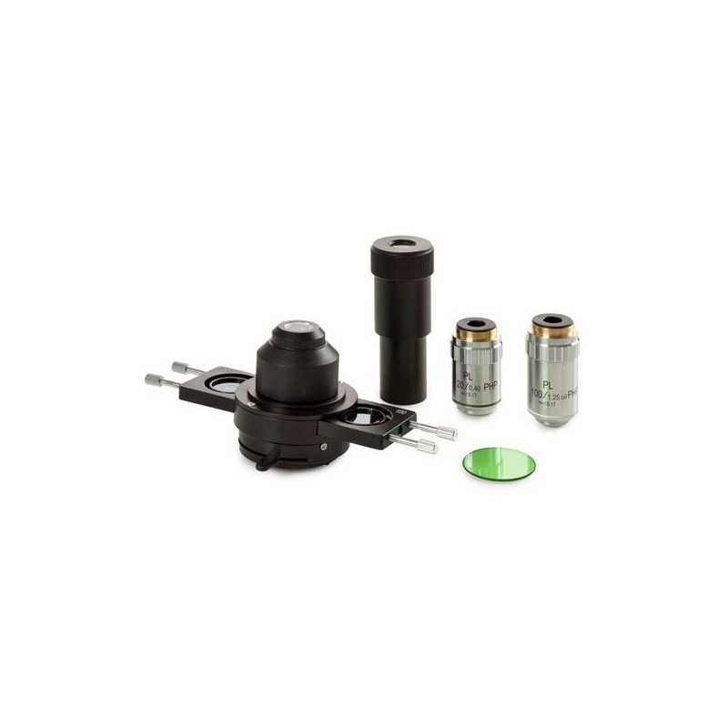 Euromex BS.9163, Phase contrast kit, Abbe condenser, slot for slider, Plan PLPHi 20/S100x IOS PH (bScope) (55469)