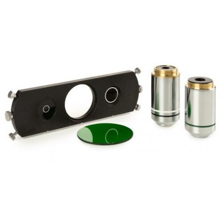Objectif à immersion dans l'huile Euromex Plan PL S100x/1.25 avec diaphragme à iris. WD 0,33 mm (53399)