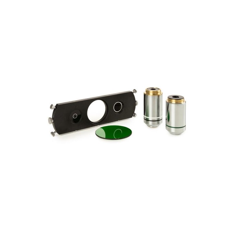 Euromex Phase contrast slider set IS.9063 w. 20x a. S100x PLPH IOS objectives, a. annuli f.20x/S100x PLPH IOS (53402)