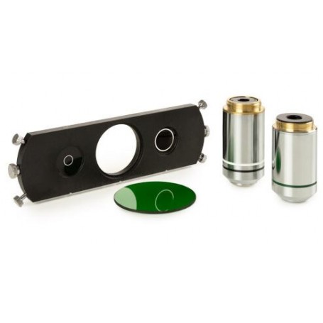 Set di cursori a contrasto di fase Euromex IS.9063 con obiettivi 20x a S100x PLPH IOS, anelli a f.20x/S100x PLPH IOS (53402)