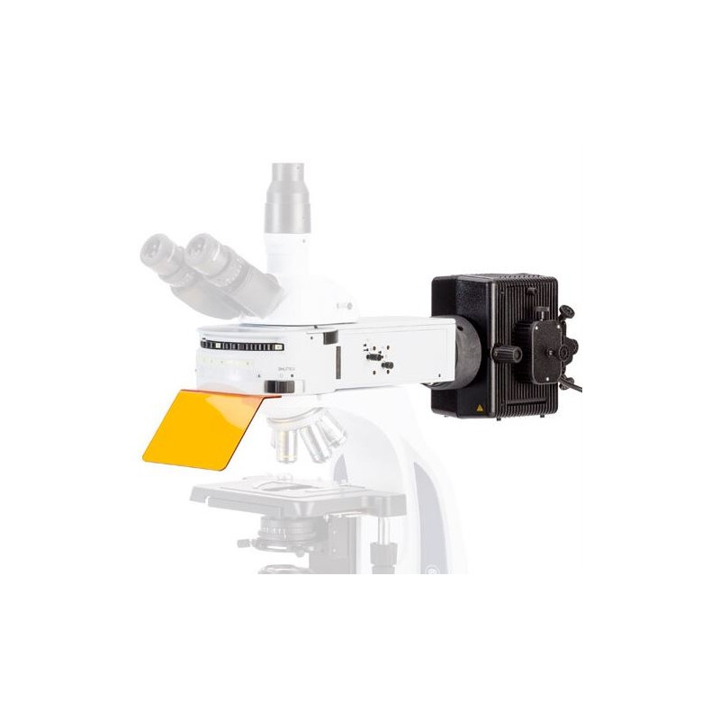 Lampiran fluoresensi Euromex 6-posisi iScope dengan 2 blok filter kosong tanpa filter (53405)