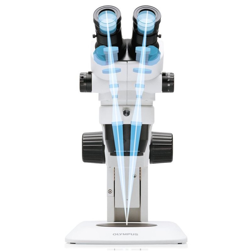 กล้องจุลทรรศน์ซูมสเตอริโอ Evident Olympus รุ่น SZ51 สำหรับเวทีแสงที่ส่งผ่าน, ไบนอ (49366)