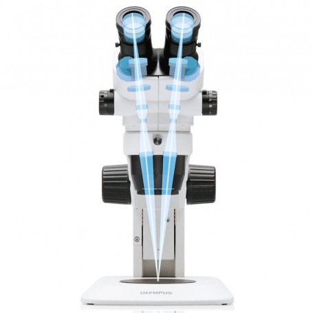 Kính hiển vi soi nổi Olympus Stereo SZ51, cho bàn soi ánh sáng truyền qua, ống nhòm (49366)