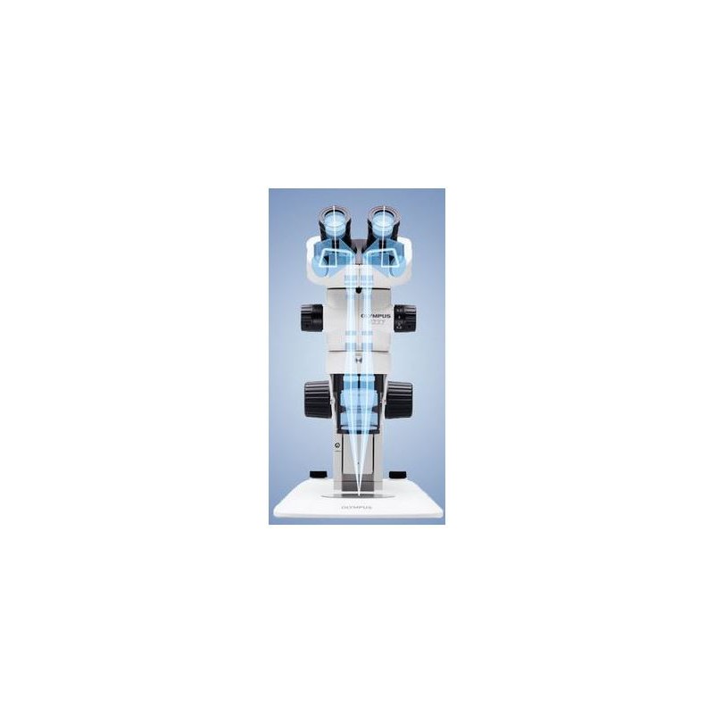 Evident Olympus Stereo zoom microscope SZX7, trino, 0.8x-5.6x, with transmitted light (49711)