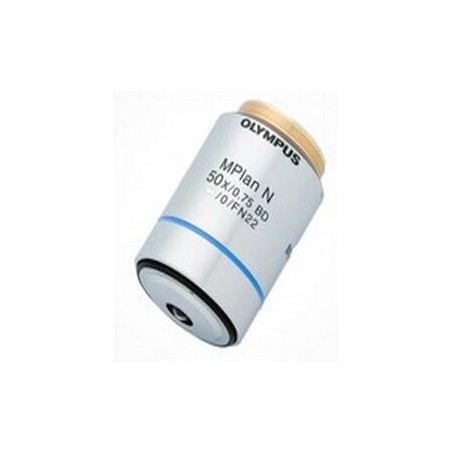 Objetiva Evident Olympus Olympus MPLN50XBD M, BF, DF, Plano, Achromático, Luz Transmitida, 50x/0.75 wd 0.38mm (61089)
