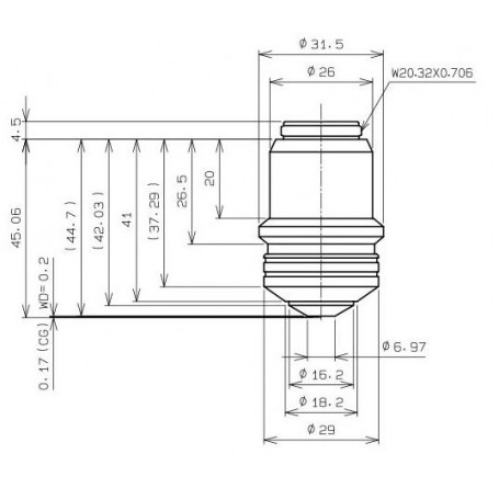 עדשת אולימפוס אובייקטיבית UPLFLN100xO2-2/1.3 (61452)