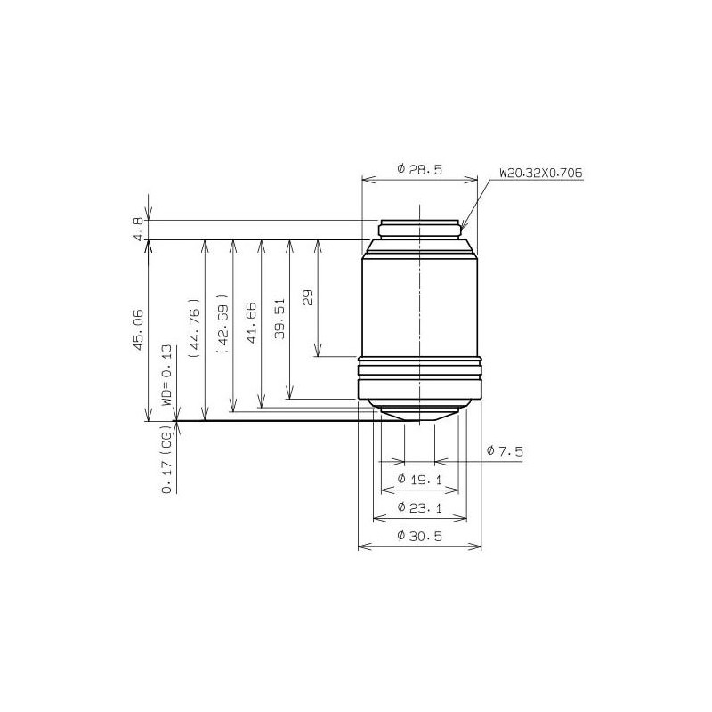 Evident Olympus Objectief UPLXAPO100XOPH, 100x, plan, apochro, ph (64691)