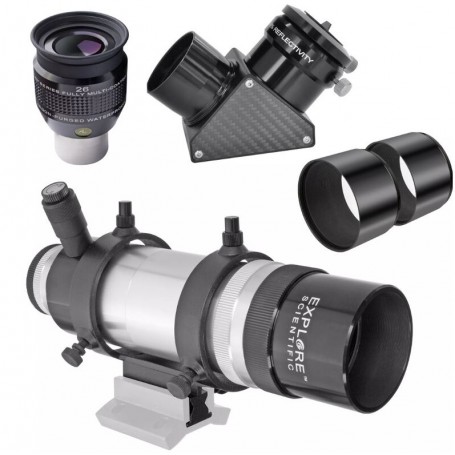 Jelajahi Refraktor Apochromatic Scientific AP 102/714 ED FCD-100 CF Hexafoc iEXOS-100 PMC-8 Wi-Fi GoTo (85166)