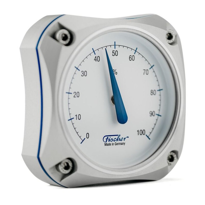 Fischer Weather station Cockpit Hygrometer Silver Edition (79520)