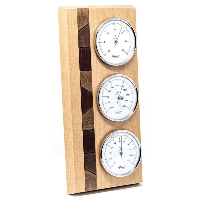 Fischer Real wood weather station natural beech (62620)