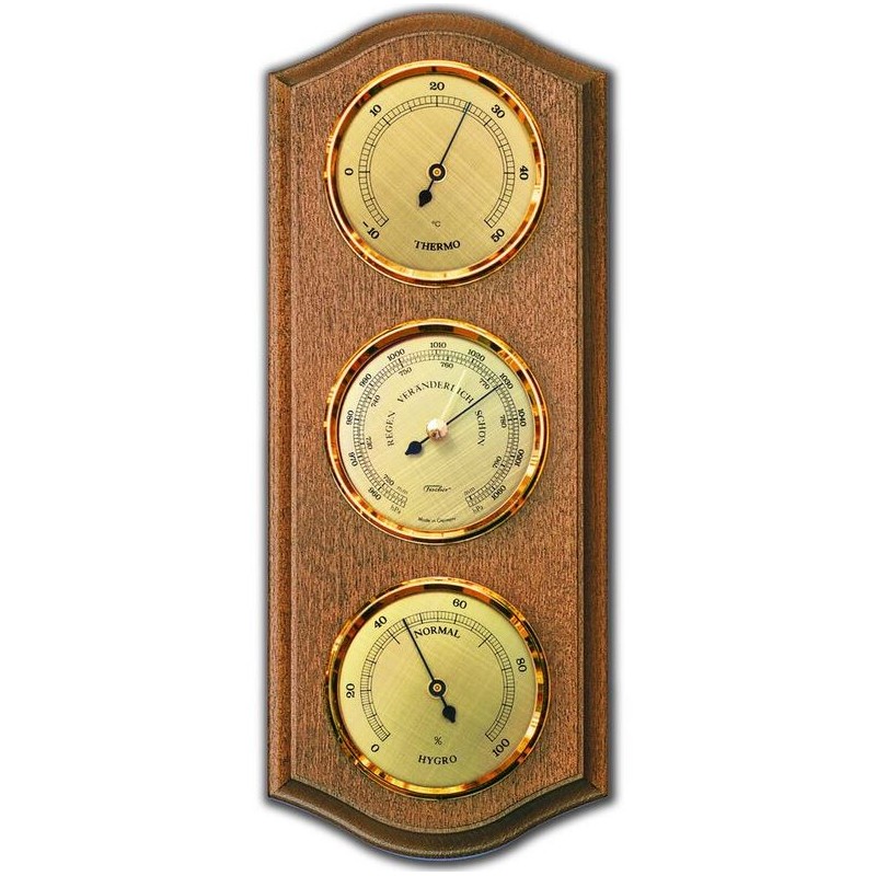 Fischer Weather station Ø 63 mm Rustic oak colour (63584)