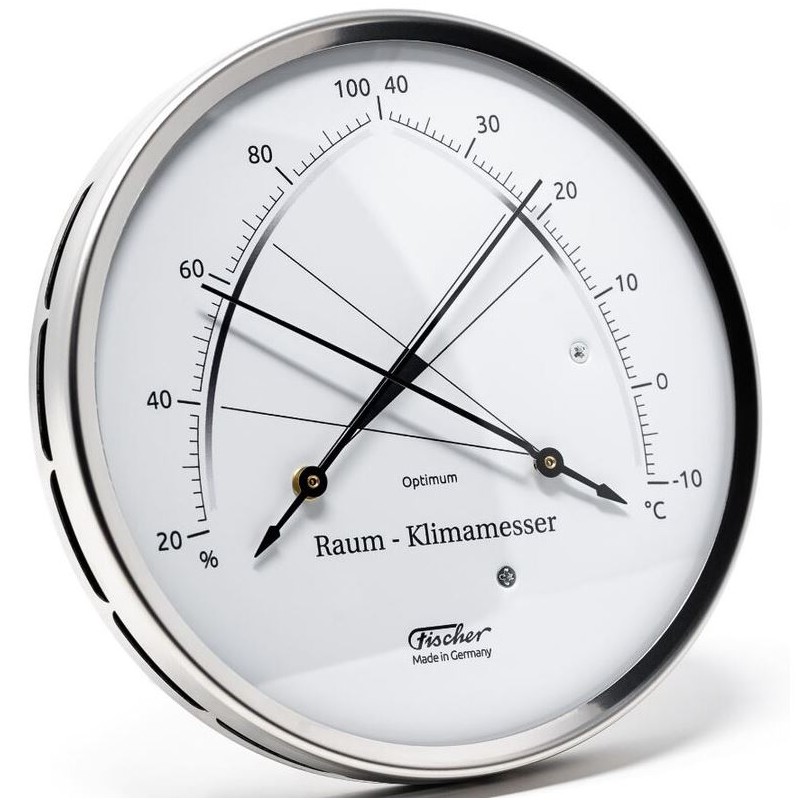 Fischer Weather station room climate meter stainless steel synthethic (62611)