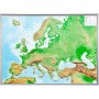 Георелеф Голям 3D релефна карта на Европа в алуминиева рамка (на немски) (44612)