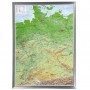 Георелеф Голям 3D релефна карта на Германия в алуминиева рамка (на немски) (44617)