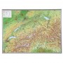アルミニウムフレームに入ったスイスの大きな3D地形図（ドイツ語）（44622）