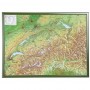 Georelief Large 3D relief map of Switzerland in green wooden frame (in German) (44621)