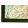 Georelief Large 3D relief map of Switzerland in green wooden frame (in German) (44621)